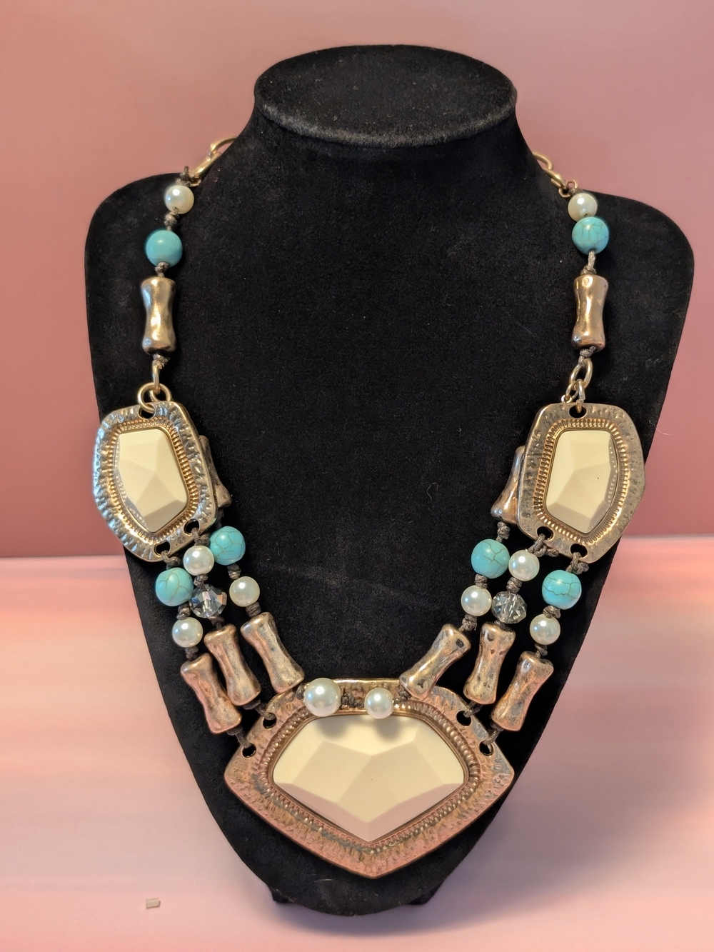 Vintage-Inspired Bansri Chunky Bib Necklace #276